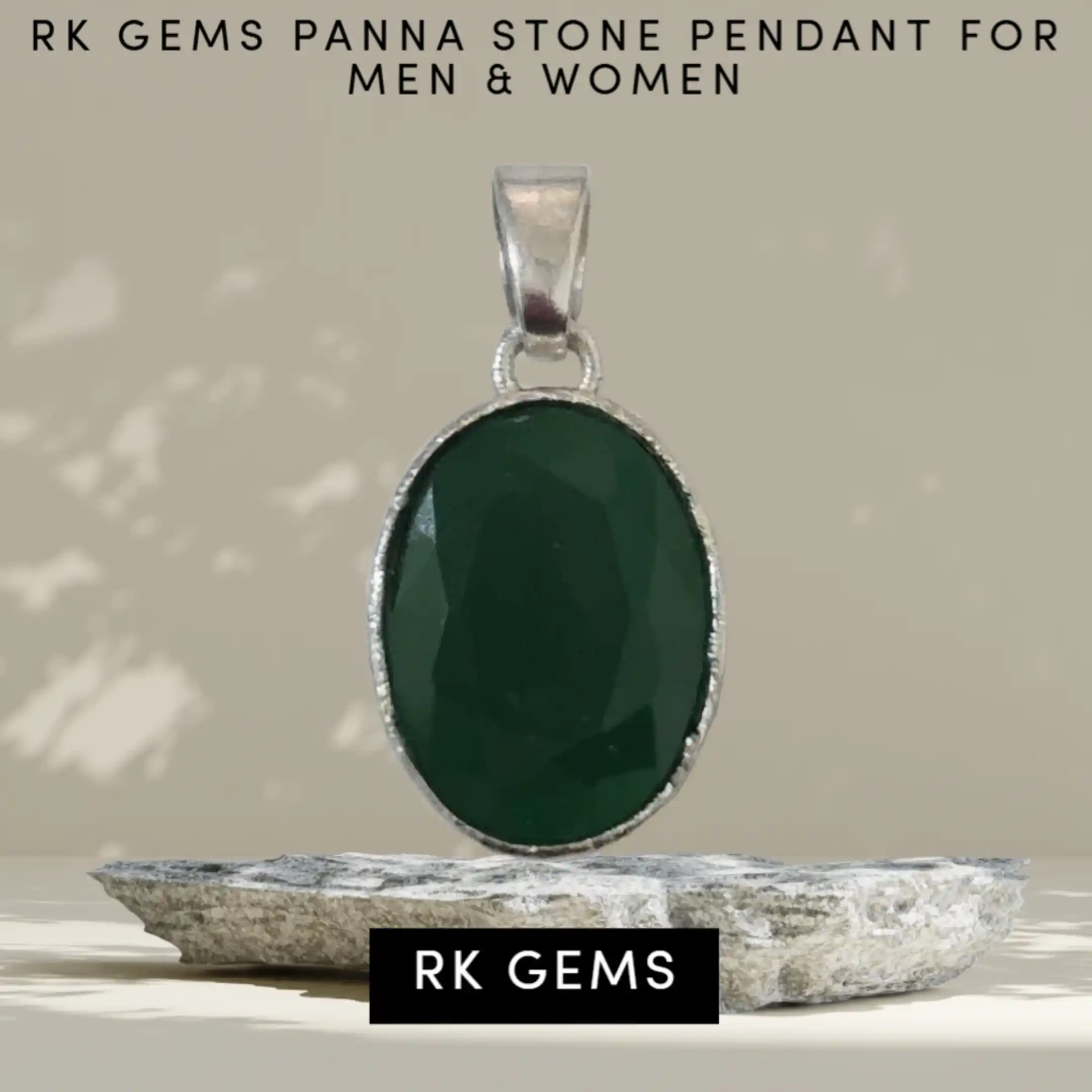 Astrological Panna Gemstone Pendant– Genuine Emerald for Growth & Business Success  For Men & Women.png
